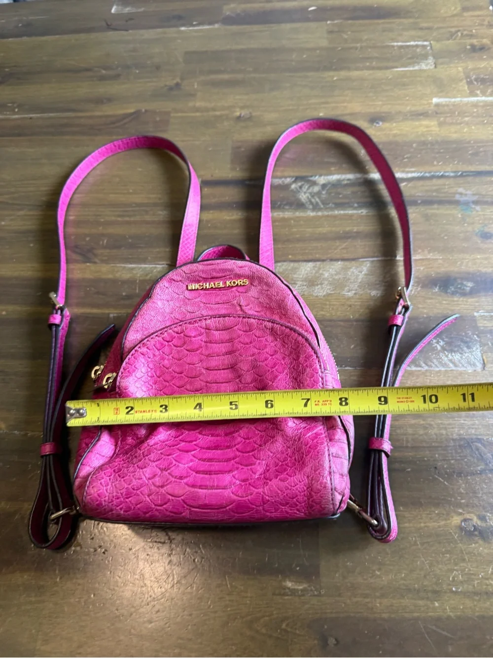 Michael Kors Embossed Leather Backpack